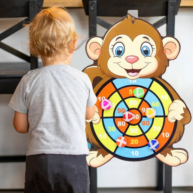 Educational Dart Board Games for Kids, Baby Toy, Stickey Ball, Indoor Sports, Montessori Kids Games, 3-7 Years Old 