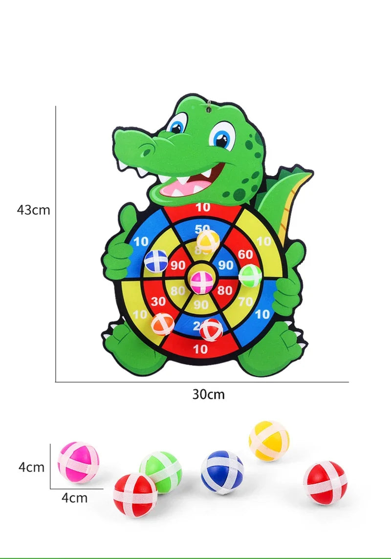 Educational Dart Board Games for Kids, Baby Toy, Stickey Ball, Indoor Sports, Montessori Kids Games, 3-7 Years Old 