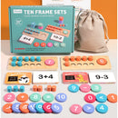 Kids arithmetic math games, wooden digital decomposition, montessori math games, early learning, educational toys 