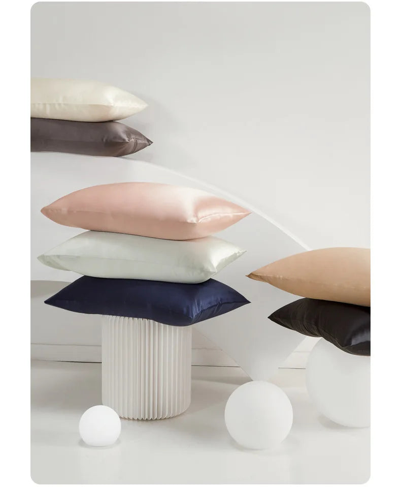 JuwenSilk-Silky Fronha Mancha, Natural Mulberry Silk, Fronha Padrão, Rainha K