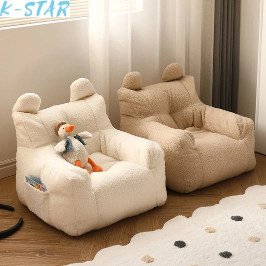 K-STAR-Sofá preguiçoso bonito para homens e mulheres, mini assento casual, sofá infantil, leitura, simples, bebê, crianças, transporte da gota, 2024