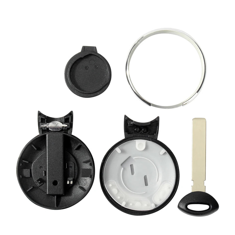 KEYYOU-Remoto Smart Car Key Shell Capa, 3 Botões de Substituição, Case para BMW, Mini Cooper, R56, 2007-2014