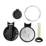KEYYOU-Remoto Smart Car Key Shell Capa, 3 Botões de Substituição, Case para BMW, Mini Cooper, R56, 2007-2014