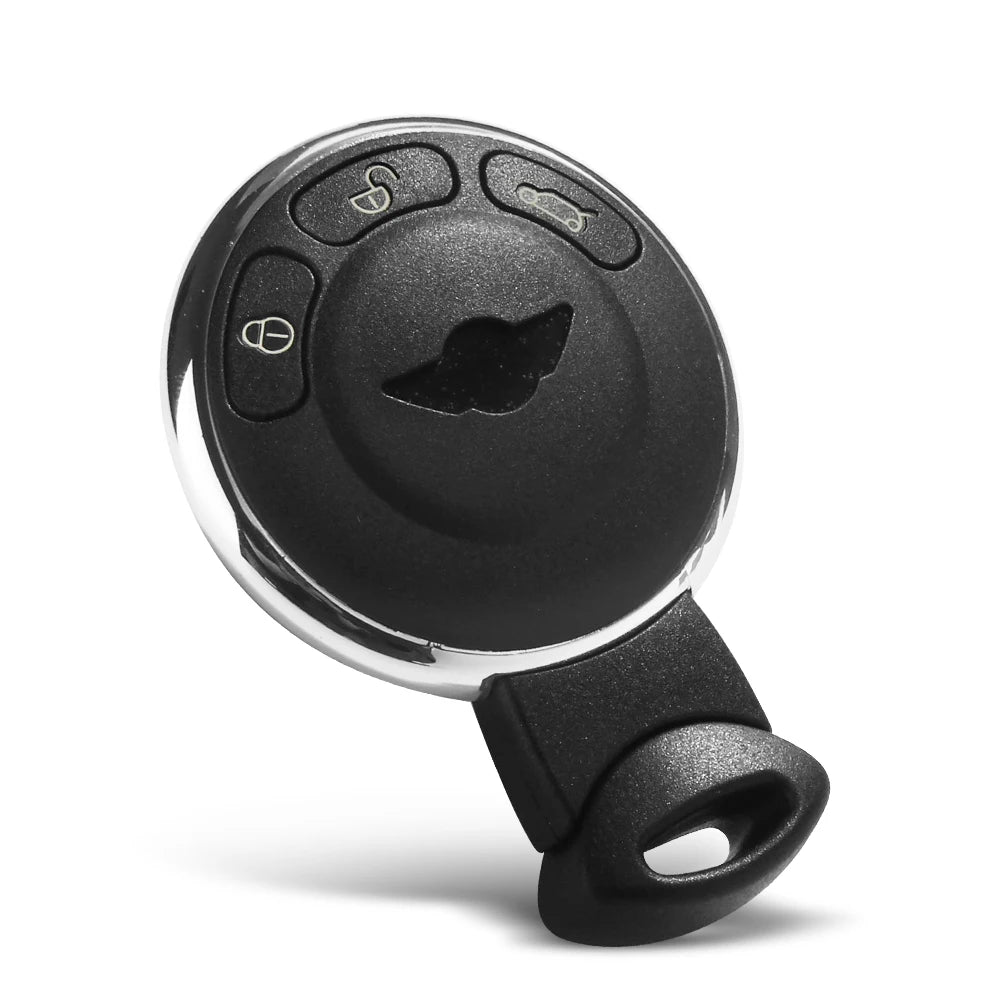 KEYYOU-Remoto Smart Car Key Shell Capa, 3 Botões de Substituição, Case para BMW, Mini Cooper, R56, 2007-2014