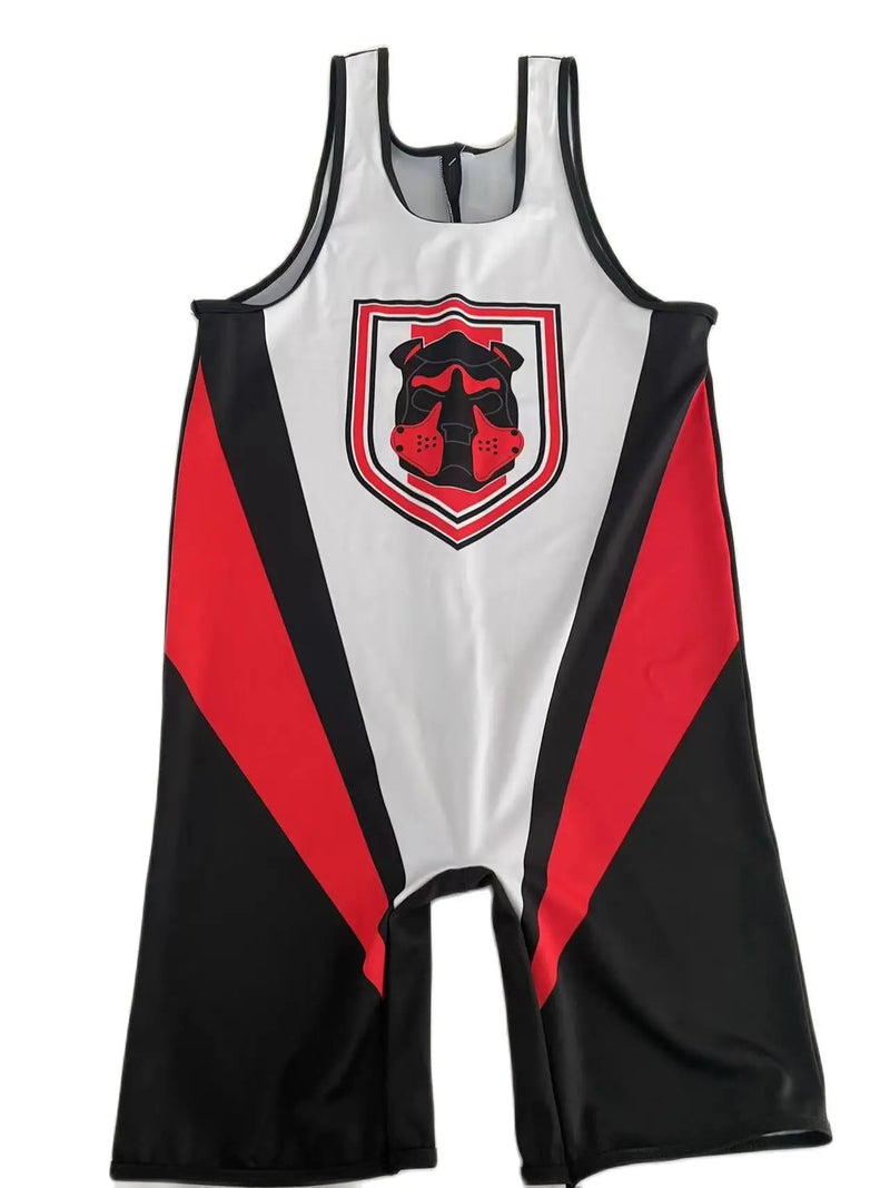 Kennel Club CB13 Men's Zipper Back Singlets Sexyman Bandit One Piece Sleeveless Gym Sports Fitness Clothing 