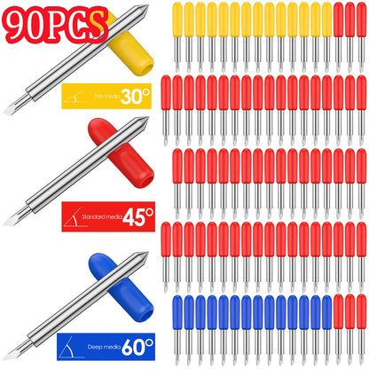 Replacement Blades for Roland Cricut, Cutter Knife, Blade for Power Tools, Plotter Cutting, 30 Degree, 45 Degree, 60 Degree 