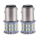 Bombilla LED para luz de freno trasera, BA15D, 12 V, 1157, 50 SMD, 6000 K, blanco, 2 unidades