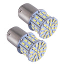 Bombilla LED para luz de freno trasera, BA15D, 12 V, 1157, 50 SMD, 6000 K, blanco, 2 unidades