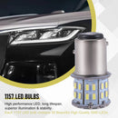 Bombilla LED para luz de freno trasera, BA15D, 12 V, 1157, 50 SMD, 6000 K, blanco, 2 unidades