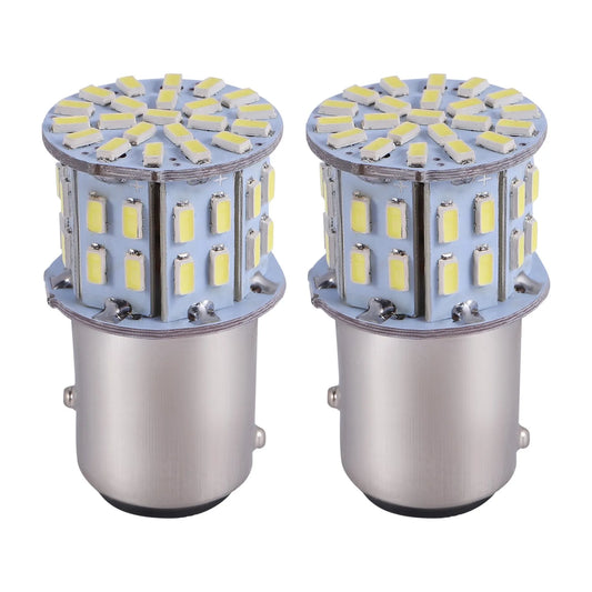 Lâmpada LED de freio de cauda, BA15D, 12V, 1157, 50SMD, 6000K Branco, 2pcs