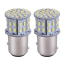 Bombilla LED para luz de freno trasera, BA15D, 12 V, 1157, 50 SMD, 6000 K, blanco, 2 unidades