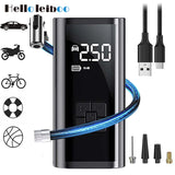 LEIBOO-Compressor De Ar Portátil Para Pneus De Carro, Inflador Rápido, Pressão Precisa, Bomba De Ar Para Motocicleta, Bicicleta, Bola
