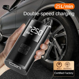 LEIBOO-Compressor De Ar Portátil Para Pneus De Carro, Inflador Rápido, Pressão Precisa, Bomba De Ar Para Motocicleta, Bicicleta, Bola