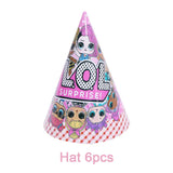 LO&amp;Ling-Cartoon Theme Party Decoration, Disposable Tableware, Hanging Banner, Whistle Mask, Baby Shower, Photo Prop, Girl Birthday 