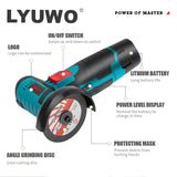 Amoladora angular LYUWO Micro, amoladora de diamante para corte y relleno, herramienta eléctrica inalámbrica, 12 V 