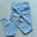 Impact Leggings Women Scrunch Seamless Yoga Legging Gym Sports Pants Low Waist Ribbed High Stretch Fitness Workout Tights 