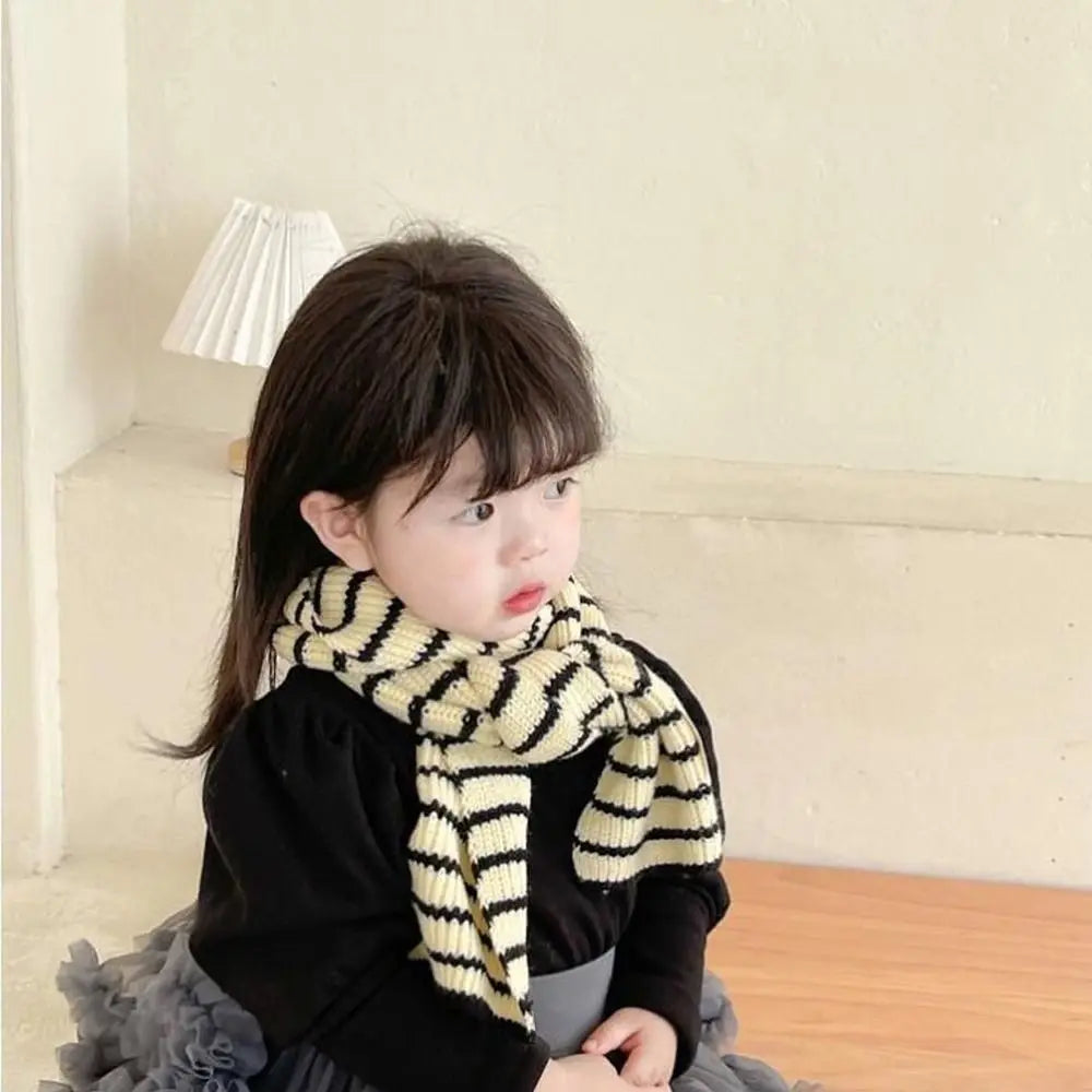 Minimalist Scarf Boys and Girls, Baby Neck, Warm, Thick, Knitted, Scarves, Collar, Wraps, Scarf, Autumn, Winter 