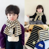Minimalist Scarf Boys and Girls, Baby Neck, Warm, Thick, Knitted, Scarves, Collar, Wraps, Scarf, Autumn, Winter 
