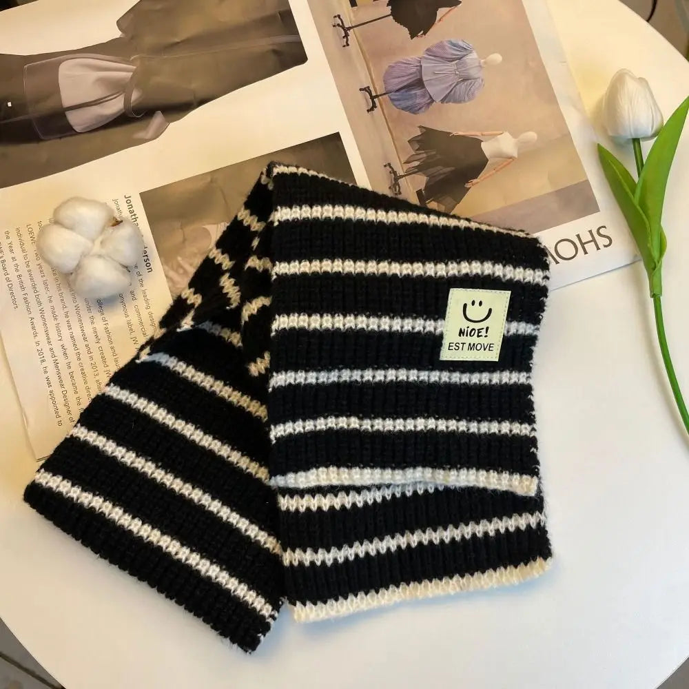 Minimalist Scarf Boys and Girls, Baby Neck, Warm, Thick, Knitted, Scarves, Collar, Wraps, Scarf, Autumn, Winter 