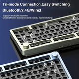 LeoBog-Hi8 Kit Teclado Mecânico, Bluetooth Sem Fio, Teclado Hot Swap Gaming, Kits De Alumínio, 80 Chaves, Modo 3, 2.4G, Gif