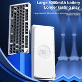 LeoBog-Hi8 Kit Teclado Mecânico, Bluetooth Sem Fio, Teclado Hot Swap Gaming, Kits De Alumínio, 80 Chaves, Modo 3, 2.4G, Gif