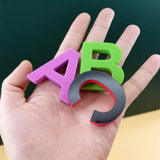 Magnetic Letters Numbers Alphabet ABC 123 Fridge Magnets Plastic Educational Preschool Learning Toy Set Uppercase Lowercase Math 
