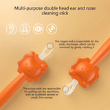 Nose Ear Cleaner for Kids, Safe Soft Cleaning Stick, Nasal Booger Remover, Washable, Earwax Cleaner 