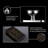 LMETJMA 1 4 5 6 7 8 9 10 oz Stainless Steel Hip Flask with Pocket Funnel Hip Flask Alcohol Whiskey Screw Cap KC0139 