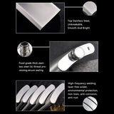 LMETJMA 1 4 5 6 7 8 9 10 oz Stainless Steel Hip Flask with Pocket Funnel Hip Flask Alcohol Whiskey Screw Cap KC0139 