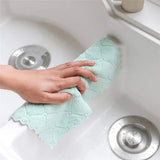Lmetjma-Super Absorvente Coral Velvet Dishtowels, pano de cozinha, toalhas de prato, antiaderente, óleo, lavável, secagem rápida, JT224, 10pcs