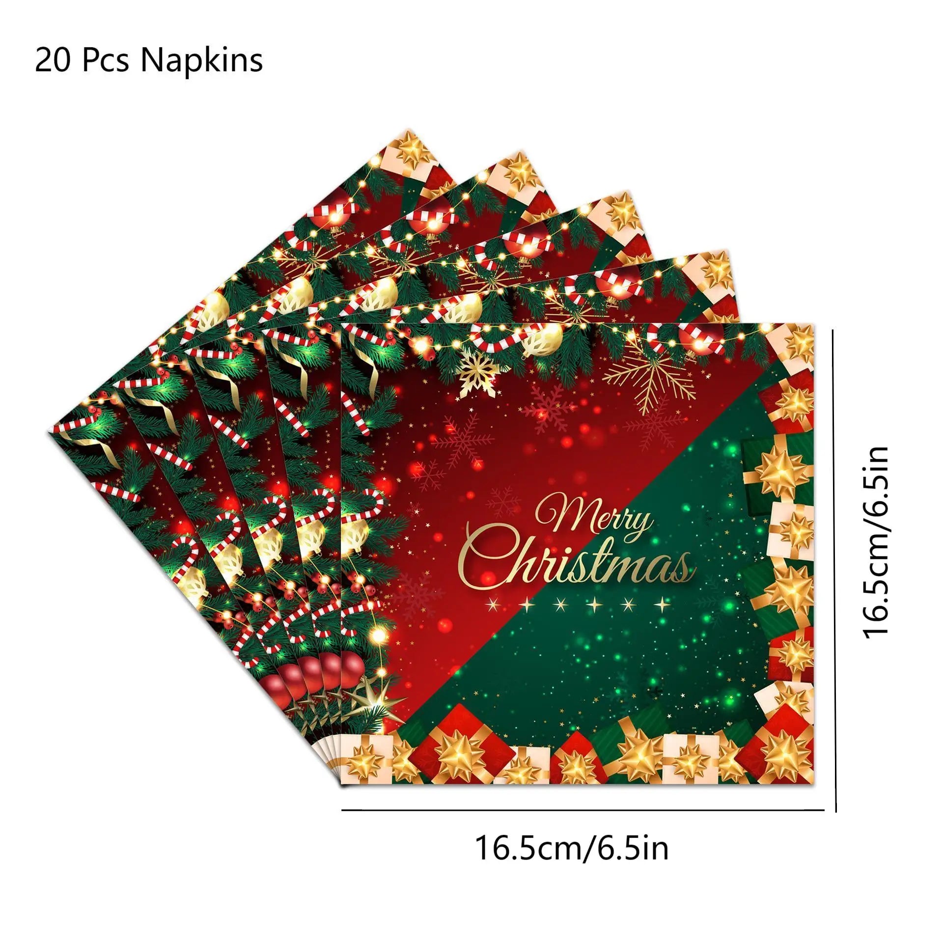 Vajilla desechable para fiesta de Navidad, artículos para fiestas, papel, platos, vasos, servilletas y manteles. 