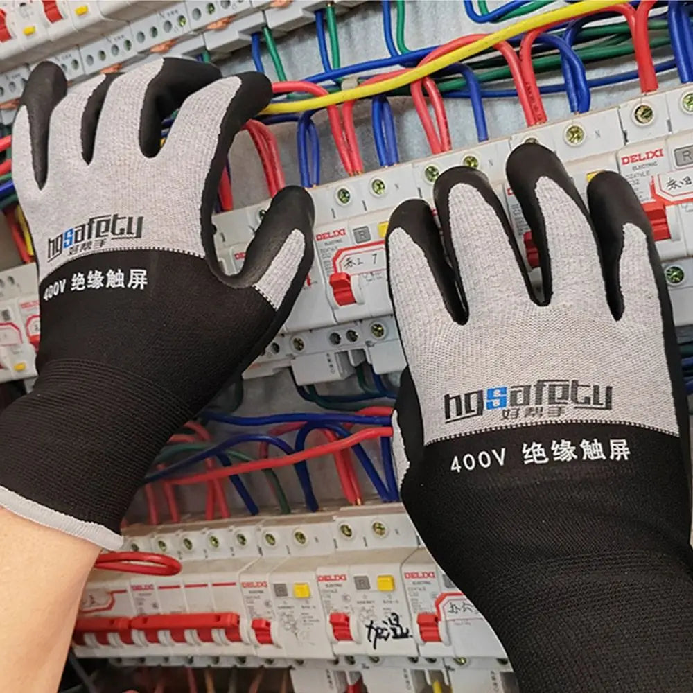 Guante aislante duradero para pantalla táctil, ultrafino, a prueba de perforaciones, ideal para electricistas, seguro para el trabajo doméstico. 