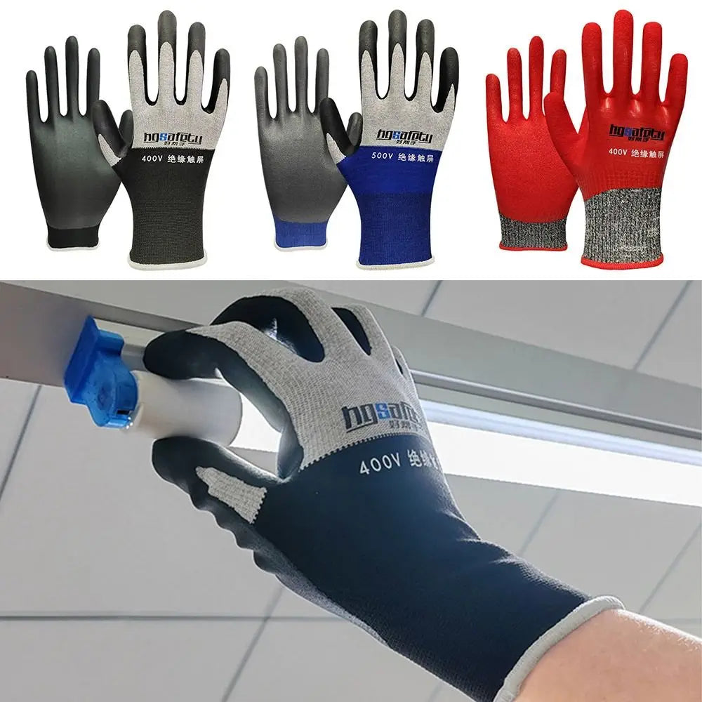 Guante aislante duradero para pantalla táctil, ultrafino, a prueba de perforaciones, ideal para electricistas, seguro para el trabajo doméstico. 