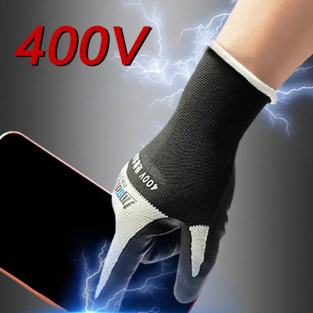 Guante aislante duradero para pantalla táctil, ultrafino, a prueba de perforaciones, ideal para electricistas, seguro para el trabajo doméstico. 