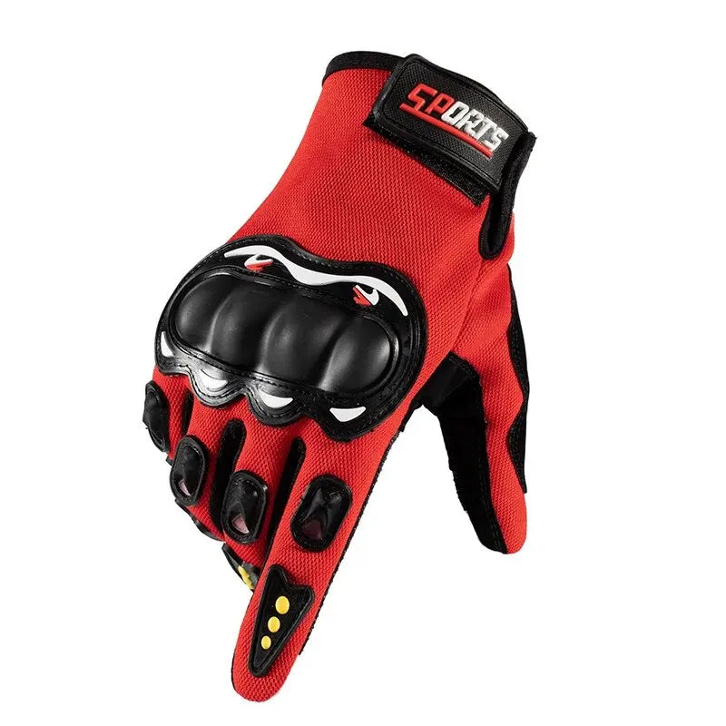 Guantes de motocicleta de dedos completos para hombre, protección para pantallas táctiles, deportes todoterreno, ciclismo, anticaídas 