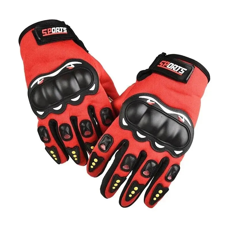 Guantes de motocicleta de dedos completos para hombre, protección para pantallas táctiles, deportes todoterreno, ciclismo, anticaídas 