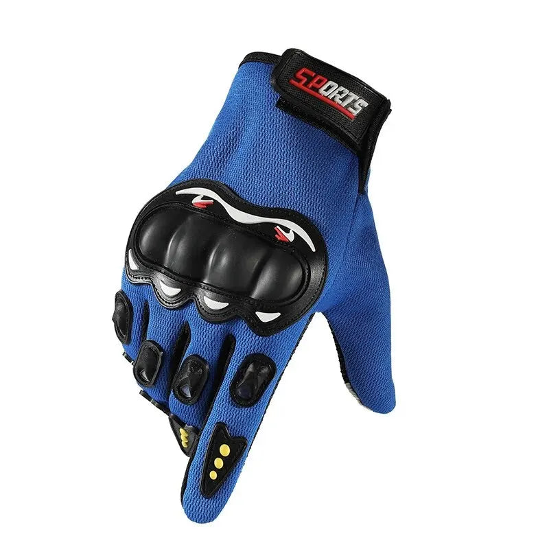 Guantes de motocicleta de dedos completos para hombre, protección para pantallas táctiles, deportes todoterreno, ciclismo, anticaídas 
