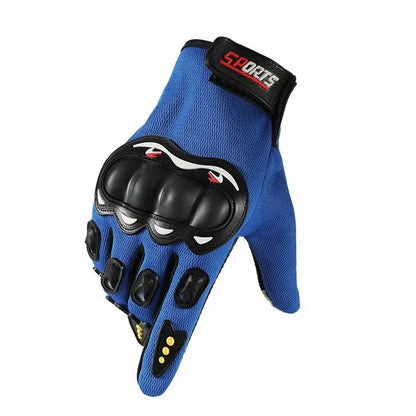 Luvas de dedo completo para motocicleta, homens, tela sensível ao toque, esportes off-road, proteção para ciclismo, anti-queda, luvas de dedo para motocicleta