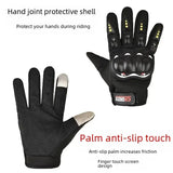 Guantes de motocicleta de dedos completos para hombre, protección para pantallas táctiles, deportes todoterreno, ciclismo, anticaídas 