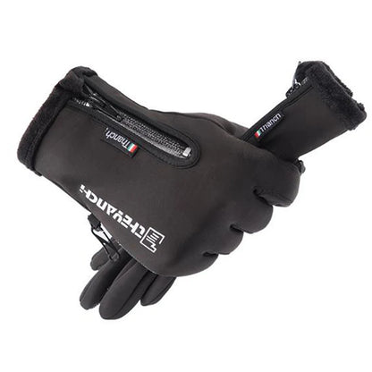 Outdoor Motorcycle Gloves Winter Thermal Fleece Lined Water Resistant Touch Screen Motorbike Riding Waterproof 