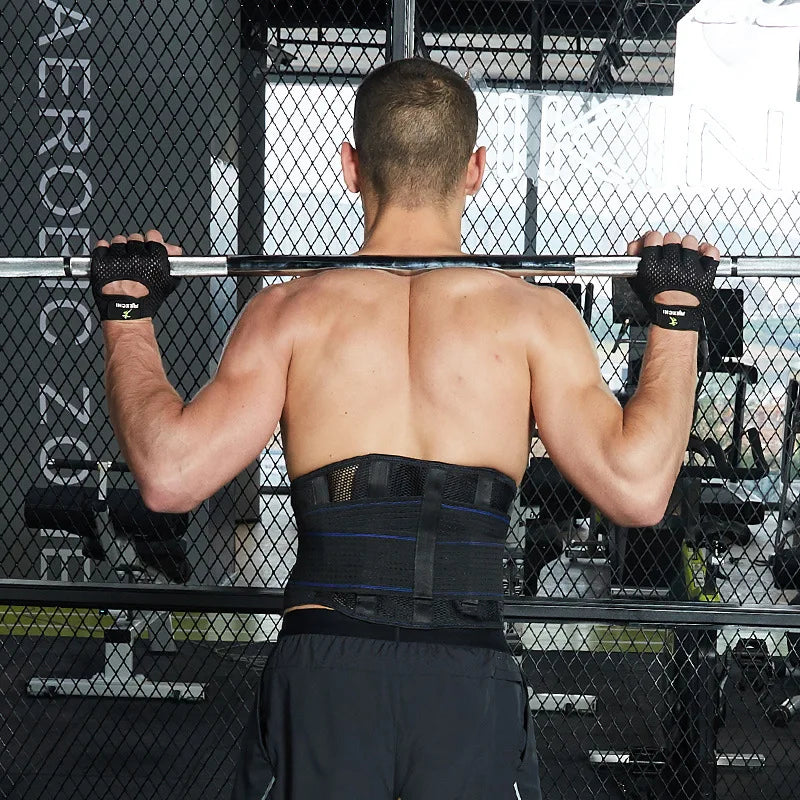 Guantes de entrenamiento antideslizantes de medio dedo para hombres y mujeres, levantamiento de pesas, gimnasio, fitness, culturismo, ciclismo, protector de palma. 