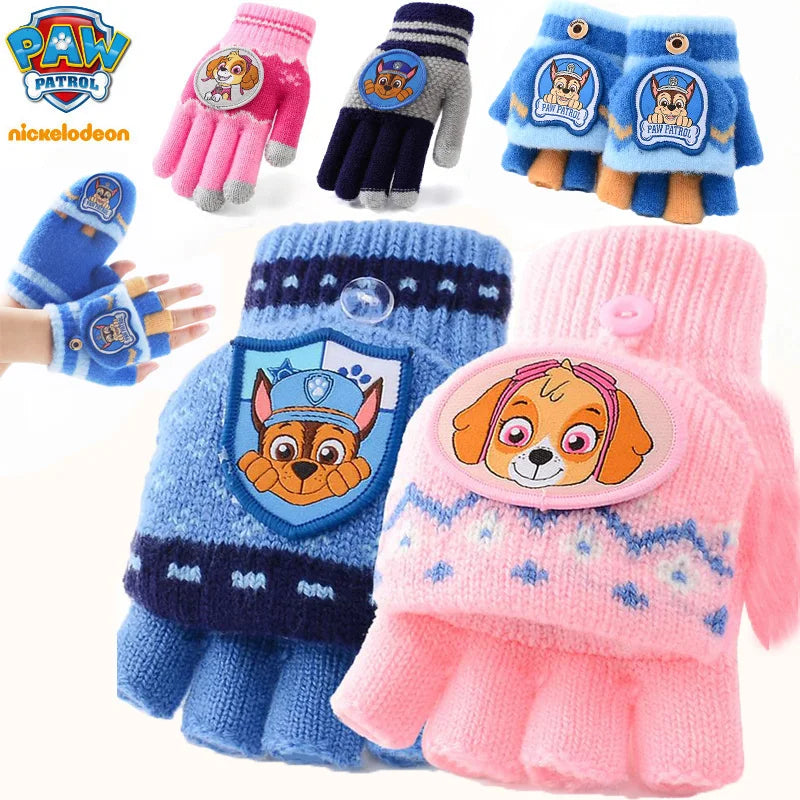Genuine Paw Patrol Outdoor Gloves for Kids,Winter Glove for Children,Chase,Marshall,Skye,Everest,Rubbish,Zuma,Rocky,Gift for Girl and Boy,2-10t