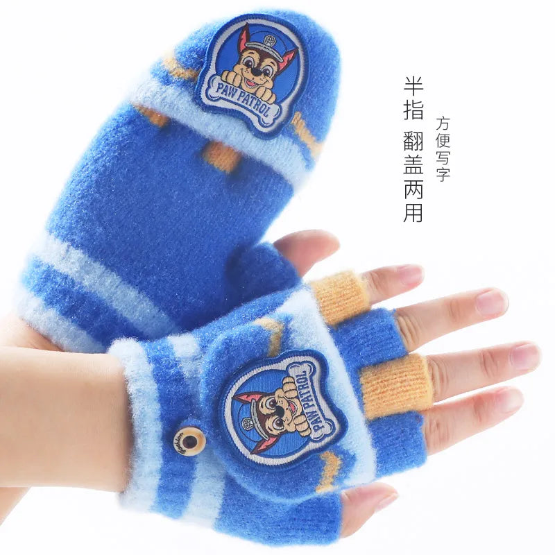 Luvas genuínas Paw Patrol Outdoor para crianças, luva de inverno para crianças, Chase, Marshall, Skye, Everest, escombros, Zuma, rochoso, presente para menina e menino, 2-10t