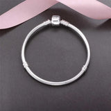Pulsera de plata de ley 925 con dijes de hueso de serpiente, original, hecha a mano y de lujo para mujer. 