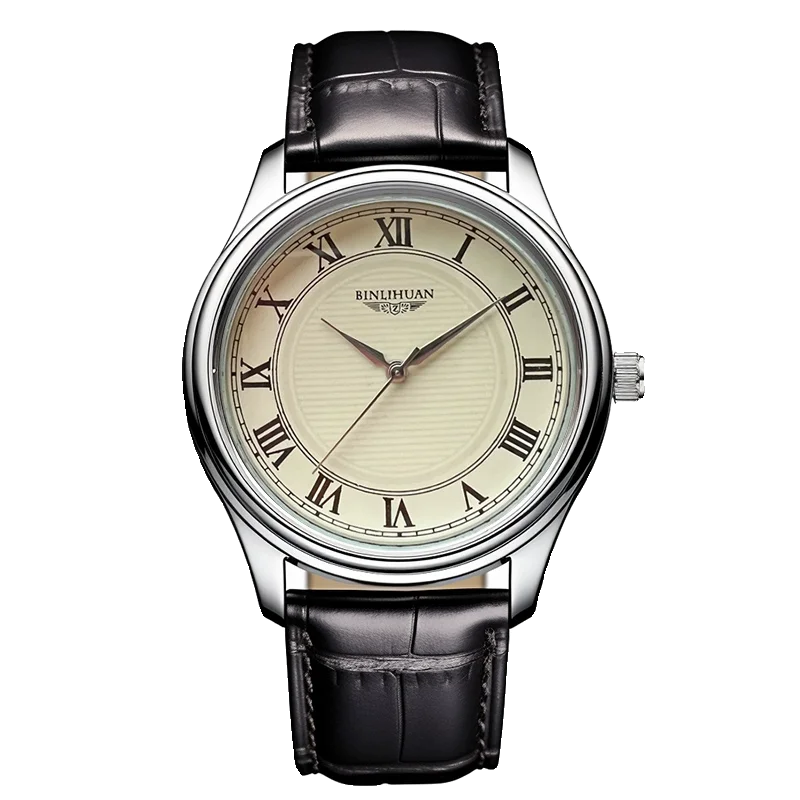 Luxo novo relógio masculino à prova dwaterproof água relógio automático tendência negócios simples bonito relógio de quartzo