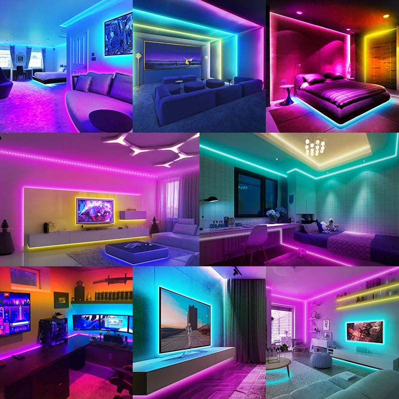 RGB LED Strip Light 5050 Bluetooth APP Control USB LED Flexible Lamp DC 5V Diode Tape for Party Living Room Festival 