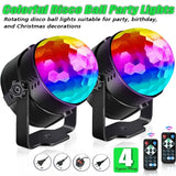 Luz estroboscópica colorida com controle remoto, Disco Ball Lamps, Palco Ativado, Casa, Quarto, Festas, Aniversário de Crianças, Casamento, Bar