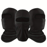 Pasamontañas negro transpirable con protección UV, bufanda refrescante para verano, ideal para ciclismo, motociclismo y esquí (3 unidades) 