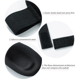 Antifaz 3D para dormir, ideal para viajes, ayuda para el descanso, cubre ojos, parche, venda suave y masajeador relajante. 