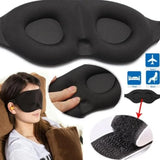 Antifaz 3D para dormir, ideal para viajes, ayuda para el descanso, cubre ojos, parche, venda suave y masajeador relajante. 